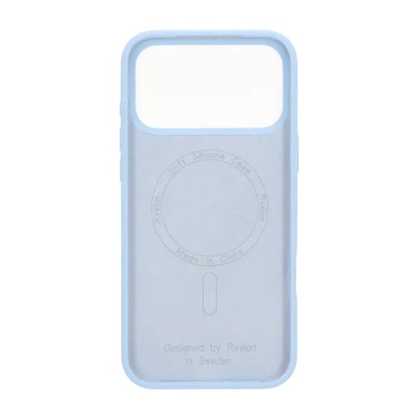 Rvelon iPhone 17 Pro Silikone MagSafe Cover Lyseblå