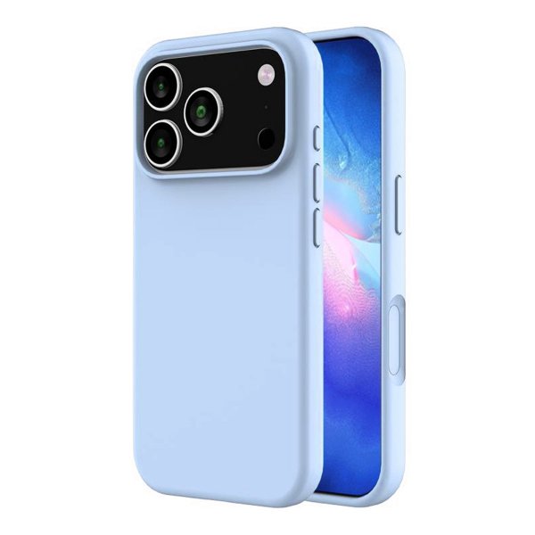 Rvelon iPhone 17 Pro Silikone MagSafe Cover Lyseblå