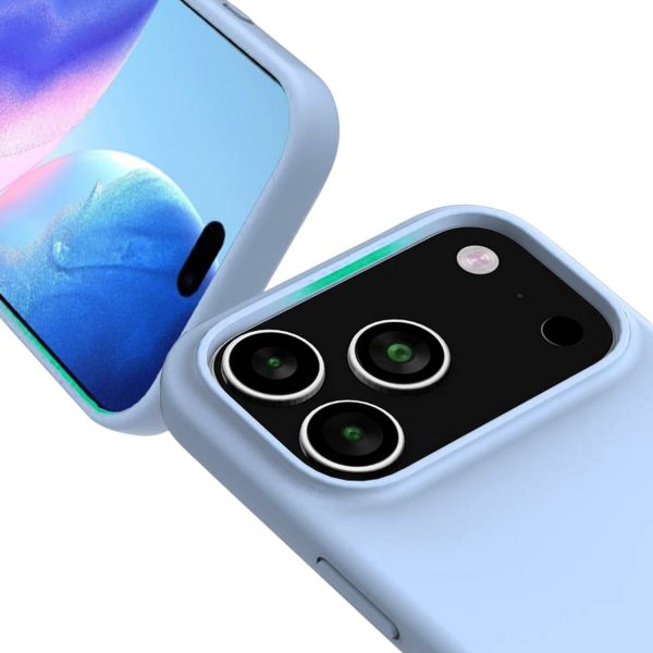 Rvelon iPhone 17 Pro Max Cover Silikone MagSafe Lyseblå