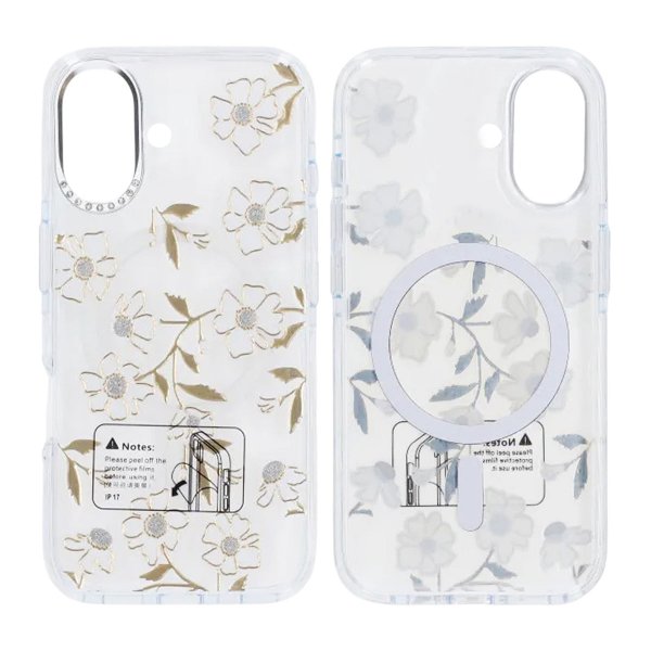 iPhone 17 Cover Mønster MagSafe Blomstergrene