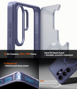 Torras Samsung Galaxy S26 Ultra Cover Ostand Q3 Spin Violet Surge