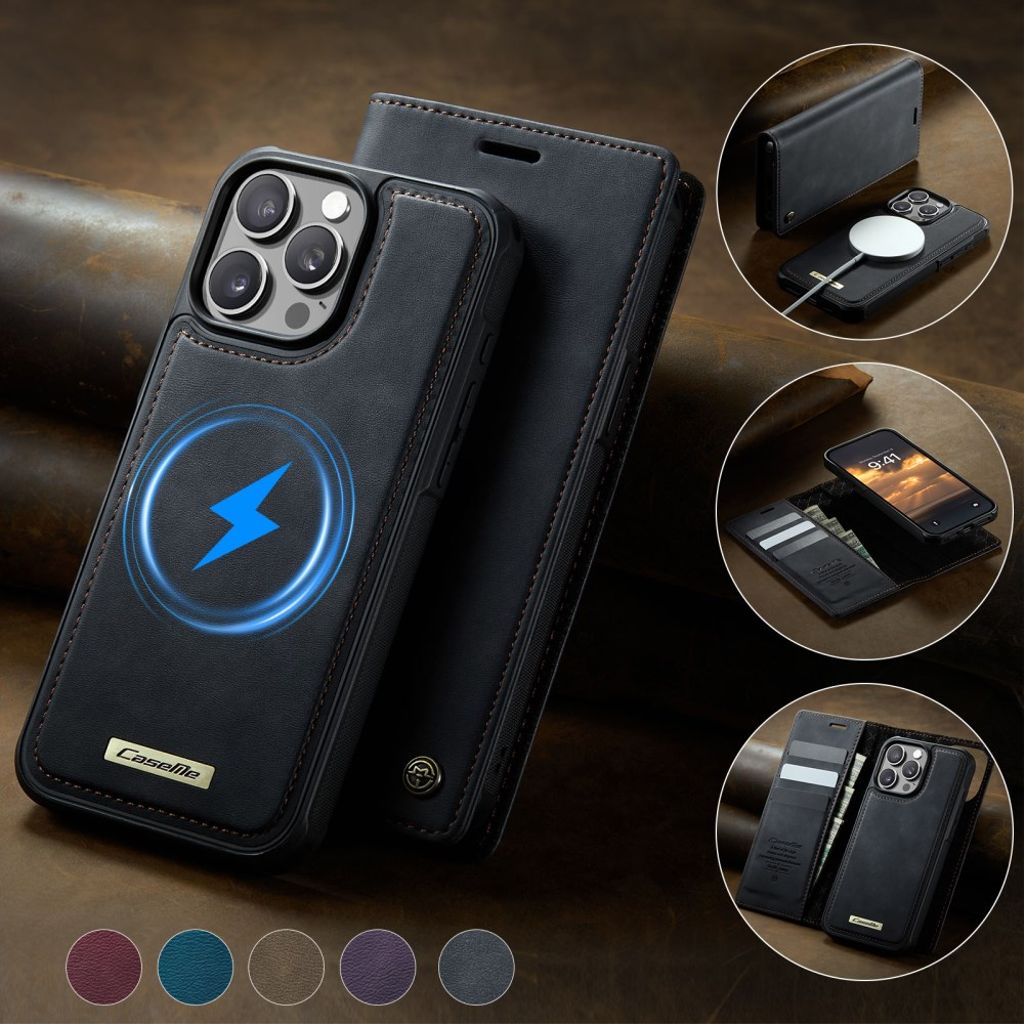 CaseMe iPhone 14 Pro Etui C49 Series Sort