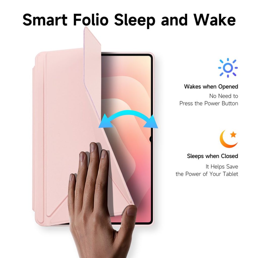 Dux Ducis Samsung Galaxy Tab S11 Ultra/S12 Ultra Etui Magi Series Lyserød