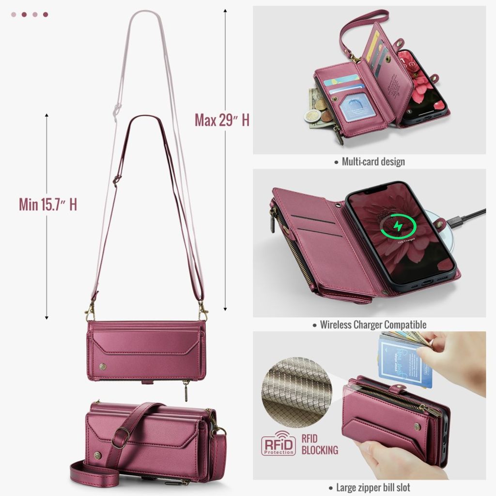 CaseMe iPhone 16e/iPhone 17e Etui C36 Series Rød