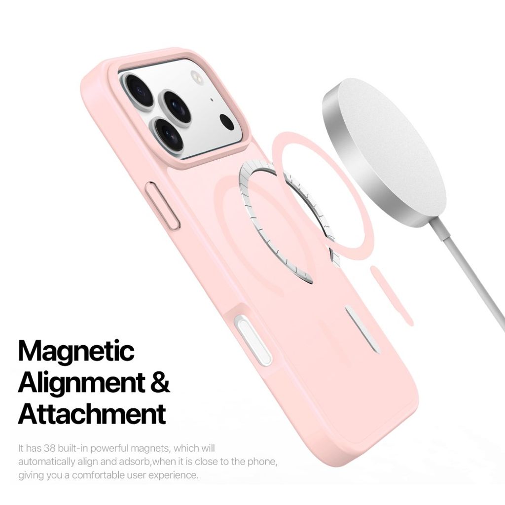 Dux Ducis iPhone 17 Pro/iPhone 18 Pro Cover Yind Series MagSafe Lyserød