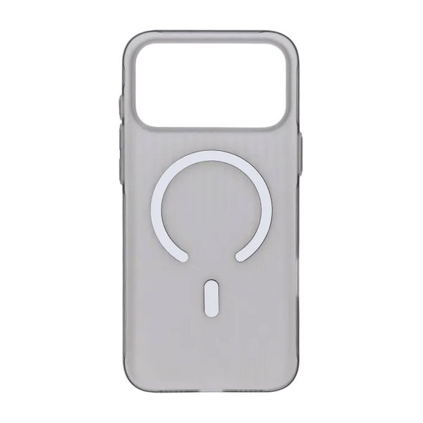 iPhone 17 Pro Max Cover Bølget MagSafe Lysegrå