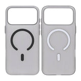 iPhone 17 Pro Max Cover Bølget MagSafe Lysegrå