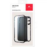 Black Rock iPhone 15 Pro Cover 360 Glass Transparent Sort