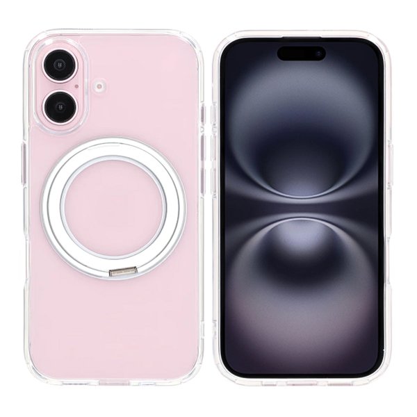 iPhone 16 Cover Roterbart MagSafe Stativ Transparent