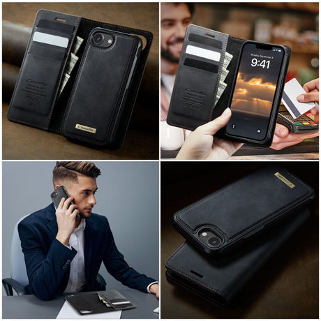 CaseMe iPhone 16e/iPhone 17e Etui C49 Series Sort