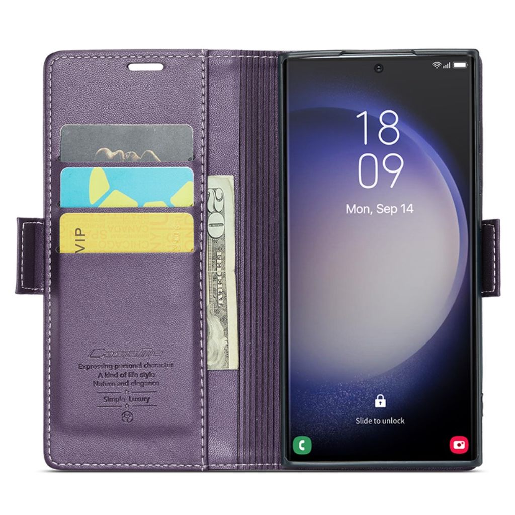 CaseMe Samsung Galaxy S24 Ultra Etui 023 Series Lilla