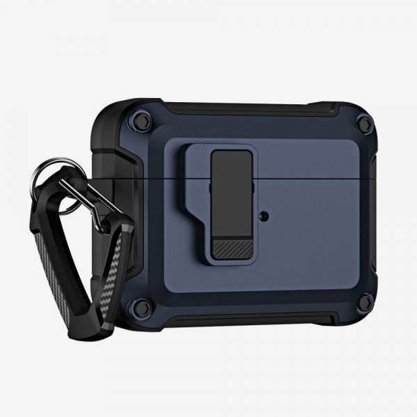 AirPods Pro 2 Cover med Karabinhage Mørk Blå