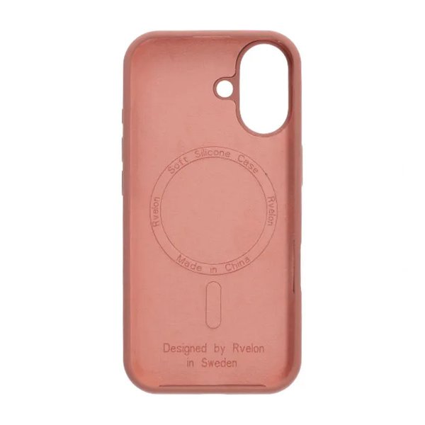 Rvelon iPhone 17 Cover Silikone MagSafe Mørk Rosa