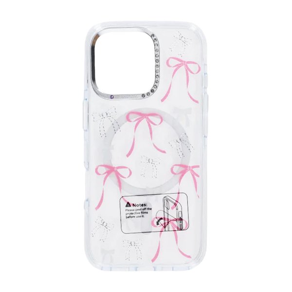iPhone 16 Pro Max Cover Mønster MagSafe Sløjfe