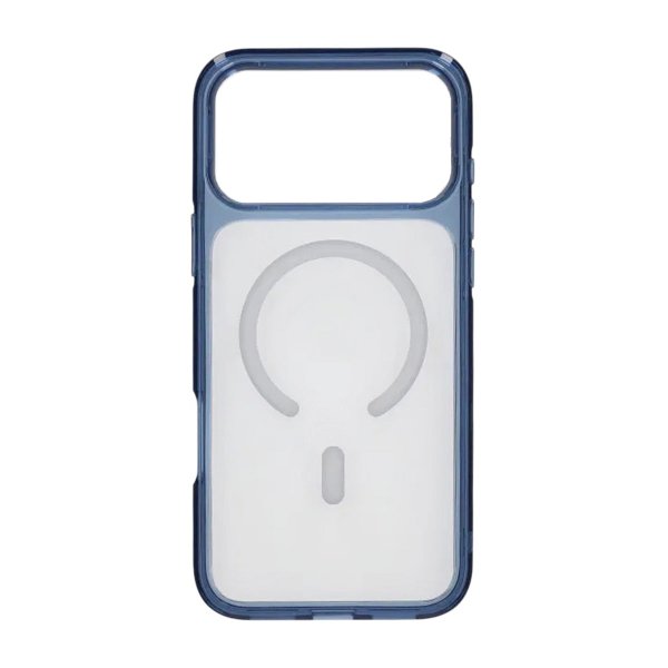 iPhone 17 Pro Cover Transparent MagSafe Blå