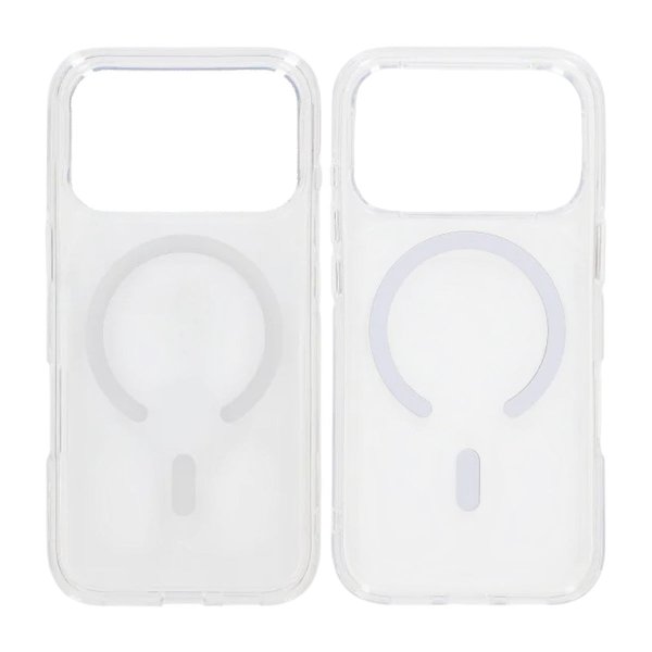 iPhone 17 Pro Max Cover Transparent MagSafe Hvid
