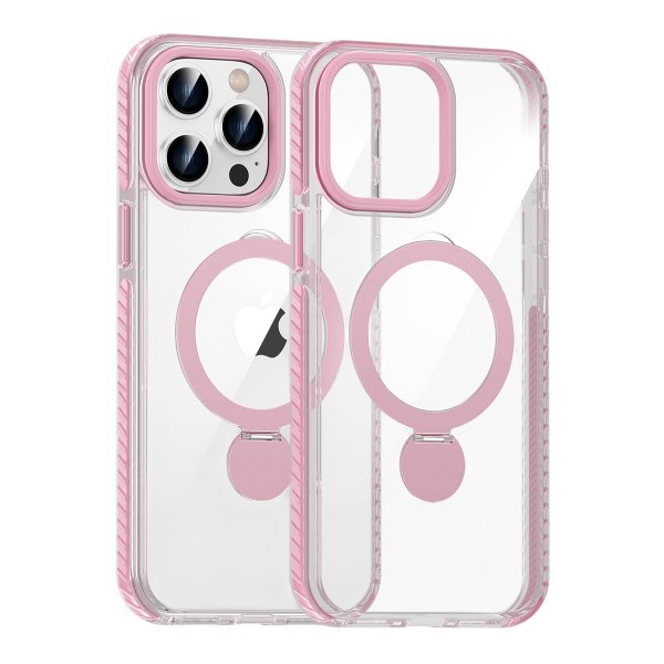 iPhone 15 Pro Max Cover Ringstander MagSafe Pink