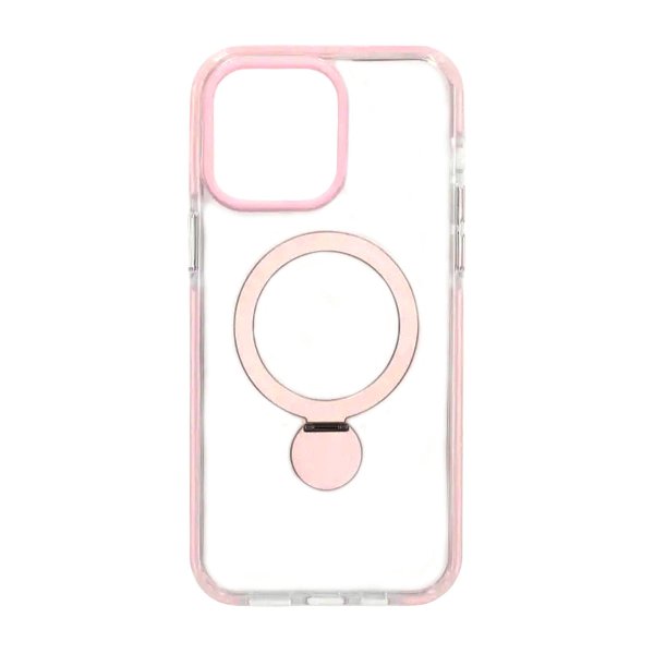 iPhone 15 Pro Cover Ringstand MagSafe Rosa