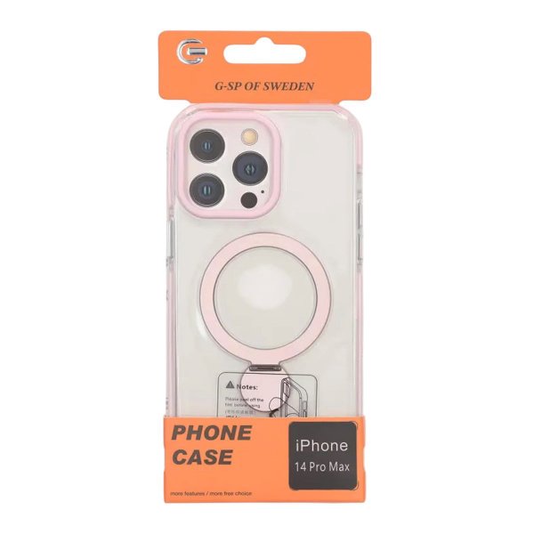 iPhone 14 Pro Max Cover Ringholder MagSafe Rosa