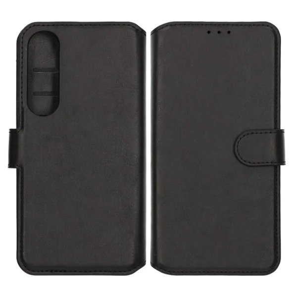 Rvelon Samsung Galaxy S25 Edge Etui 4 Kortlommer Sort