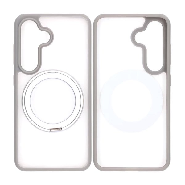 Samsung Galaxy S25 Cover Roterbart MagSafe Stativ Grå