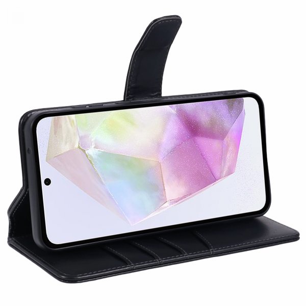 Nordic Covers Samsung Galaxy A35 Etui Essential Leather Raven Black
