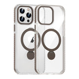 iPhone 15 Pro Cover Ringstativ MagSafe Sort Transparent
