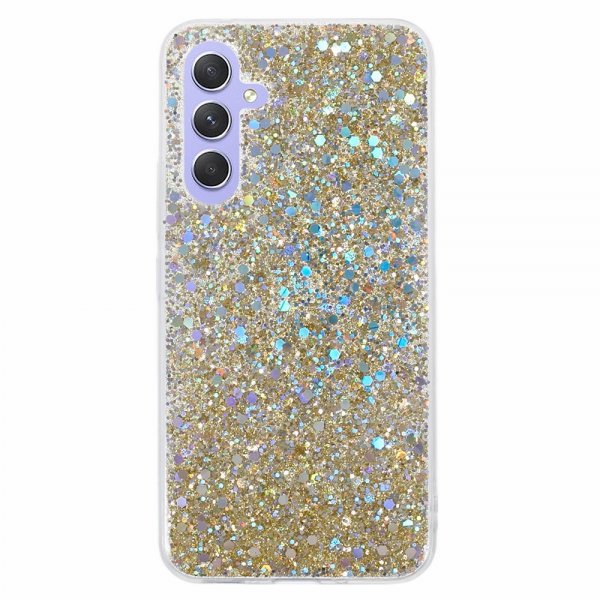Nordic Covers Samsung Galaxy A55 Cover Sparkle Series Citrine Gold