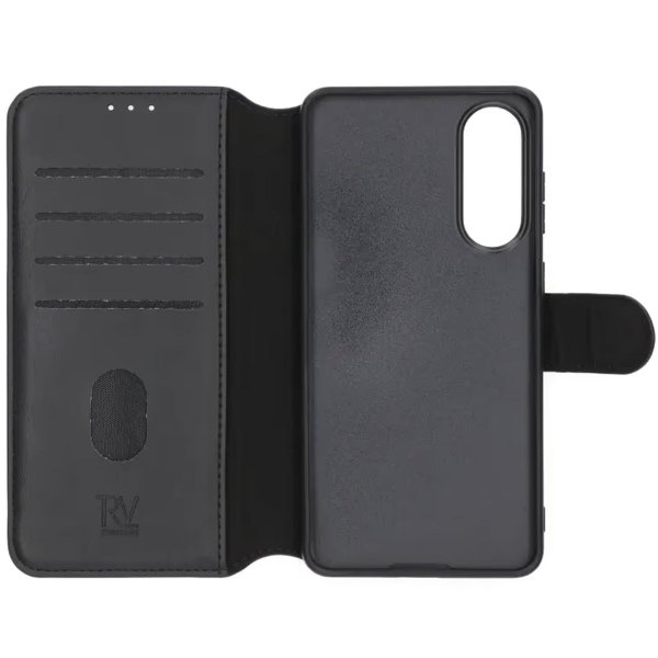 Rvelon Samsung Galaxy S25 Edge Etui 4 Kortlommer Sort