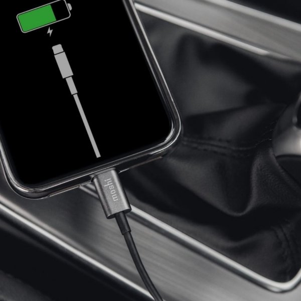 Moshi Opladerkabel USB-A til Lightning 3m Sort