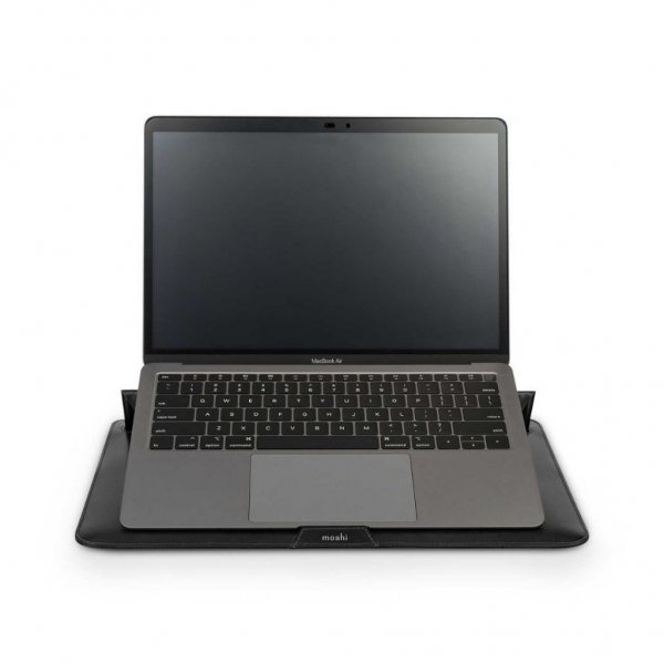 Moshi Muse 3-i-1 Slim Laptop Sleeve 13" Jet Black