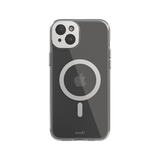 Moshi iPhone 15 Plus Cover iGlaze MagSafe Luna Silver