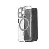 Moshi iPhone 15 Pro Cover iGlaze MagSafe Meteorite Gray