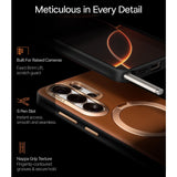 Torras Samsung Galaxy S26 Ultra Cover Ostand Q3 Vegskin Amber Brown