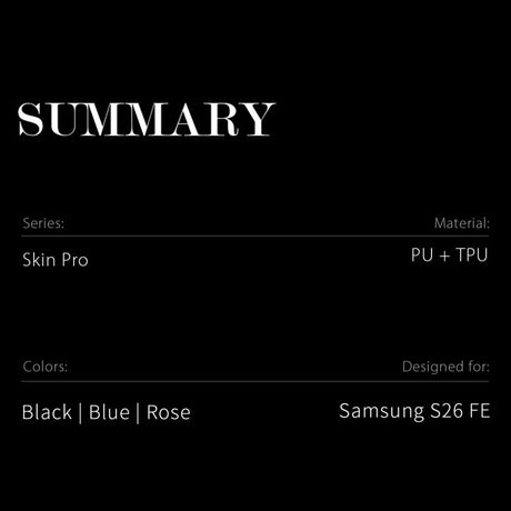 Dux Ducis Samsung Galaxy S26 FE Etui Skin Pro Series Sort