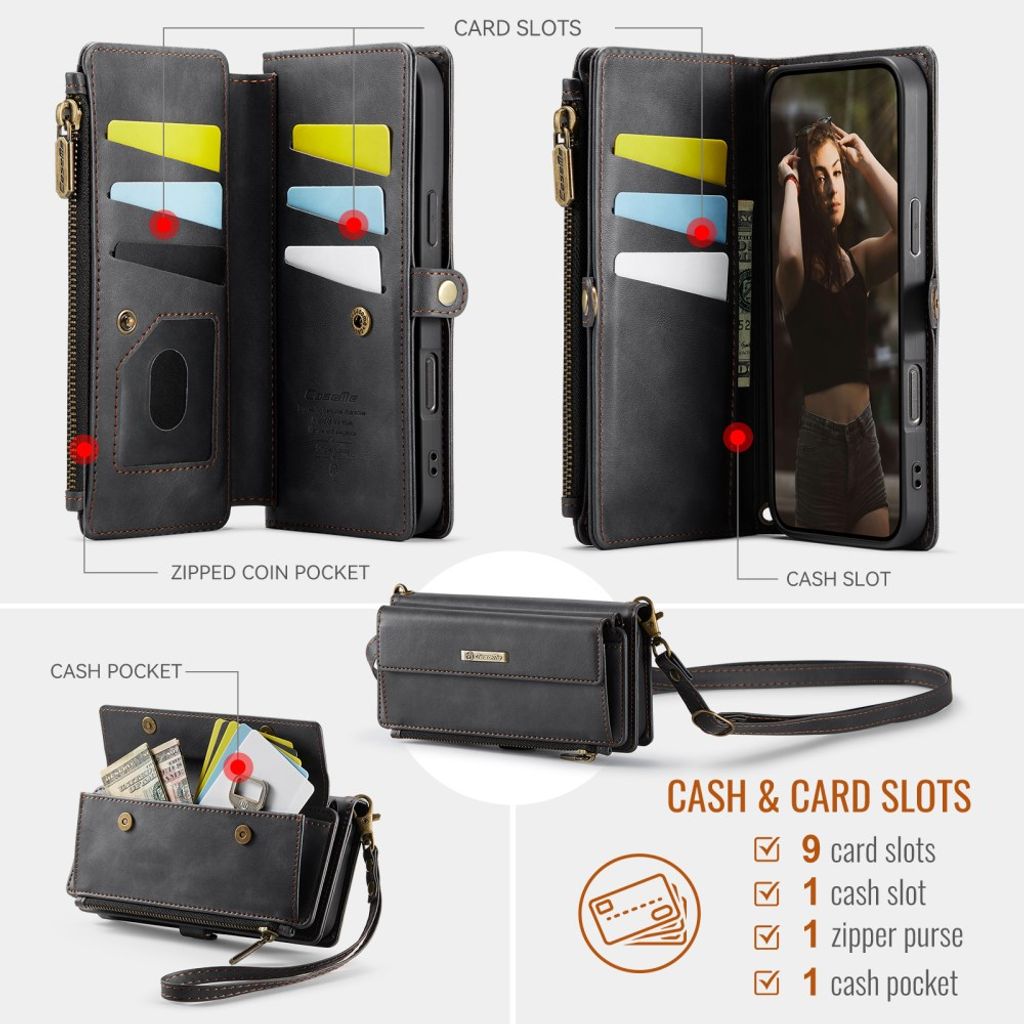 CaseMe iPhone 17 Pro Max/iPhone 18 Pro Max Etui C39 Series Sort