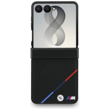 BMW Samsung Galaxy Z Flip 8 Cover Tricolor Stripe Sort