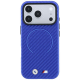 BMW iPhone 17 Pro/iPhone 18 Pro Cover M Carbon Printed Ring Blå