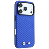 BMW iPhone 17 Pro/iPhone 18 Pro Cover M Carbon Printed Ring Blå