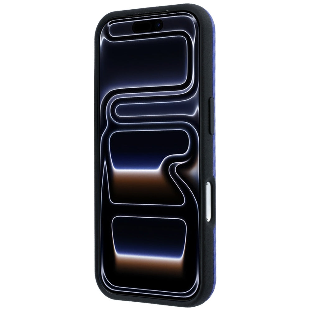 BMW iPhone 17 Pro/iPhone 18 Pro Cover M Carbon Printed Ring Blå