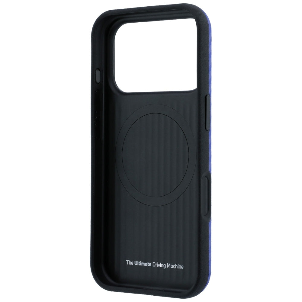 BMW iPhone 17 Pro/iPhone 18 Pro Cover M Carbon Printed Ring Blå