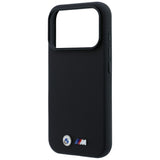 BMW iPhone 17 Pro Max/iPhone 18 Pro Max Cover M Quadrille Kevlar Metal Logo Sort