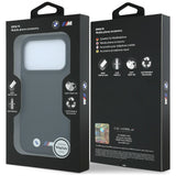 BMW iPhone 17 Pro Max/iPhone 18 Pro Max Cover M Quadrille Kevlar Metal Logo Sort