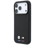 BMW iPhone 17 Pro/iPhone 18 Pro Cover M Quadrille Kevlar Tricolor & Metal Logo Sort
