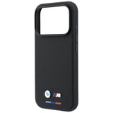BMW iPhone 17 Pro Max/iPhone 18 Pro Max Cover M Quadrille Kevlar Tricolor & Metal Logo Sort