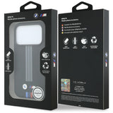 BMW iPhone 17 Pro/iPhone 18 Pro Cover M Quadrille Kevlar Tricolor Lines Sort