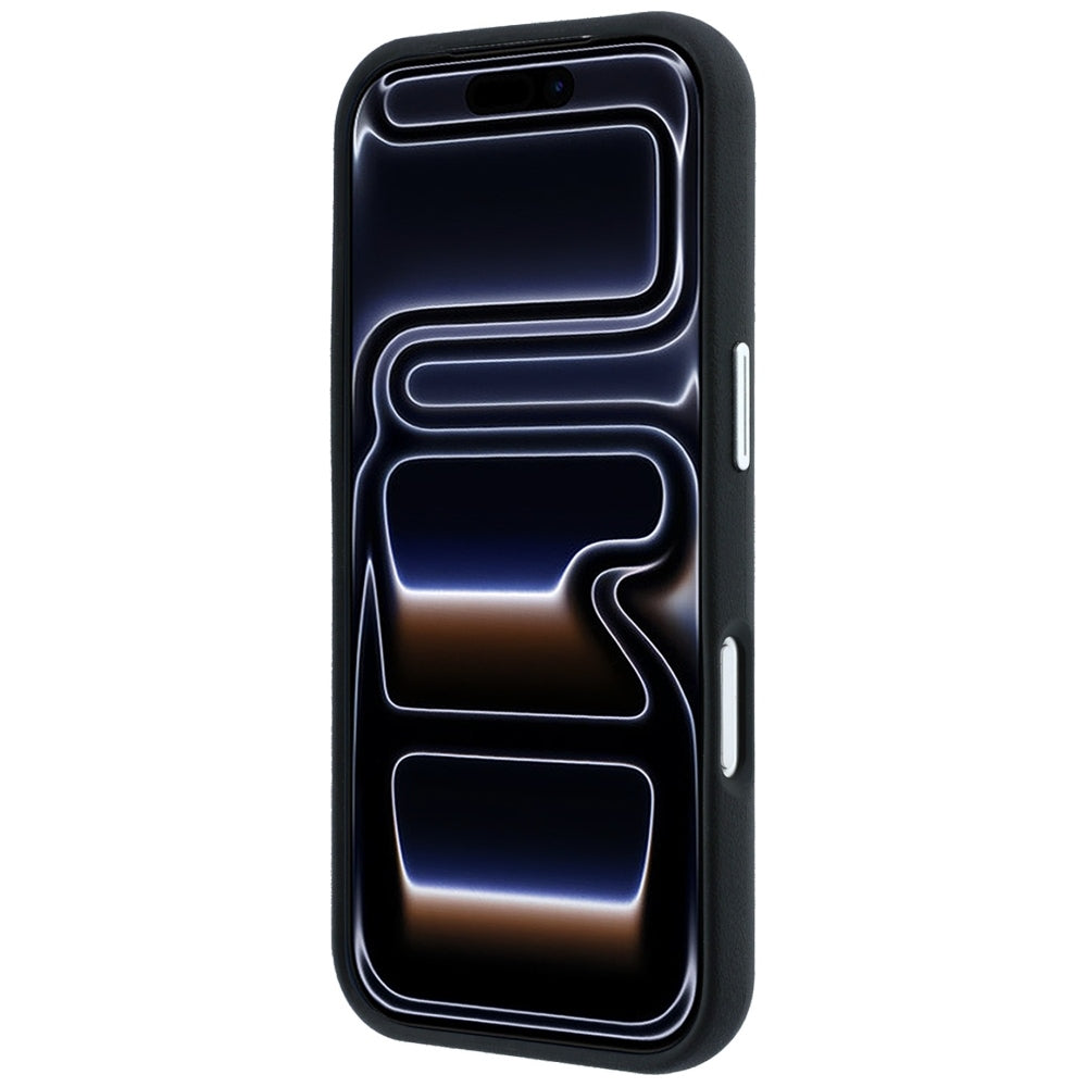 BMW iPhone 17 Pro/iPhone 18 Pro Cover, centreret prægning, Sort