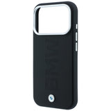 BMW iPhone 17 Pro Max/iPhone 18 Pro Max Cover med centreret præget design Sort