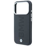 BMW iPhone 17 Pro/iPhone 18 Pro Cover med centreret præget design Grå