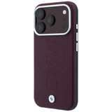 BMW iPhone 17 Pro/iPhone 18 Pro Cover Centreret præget Bourgogne
